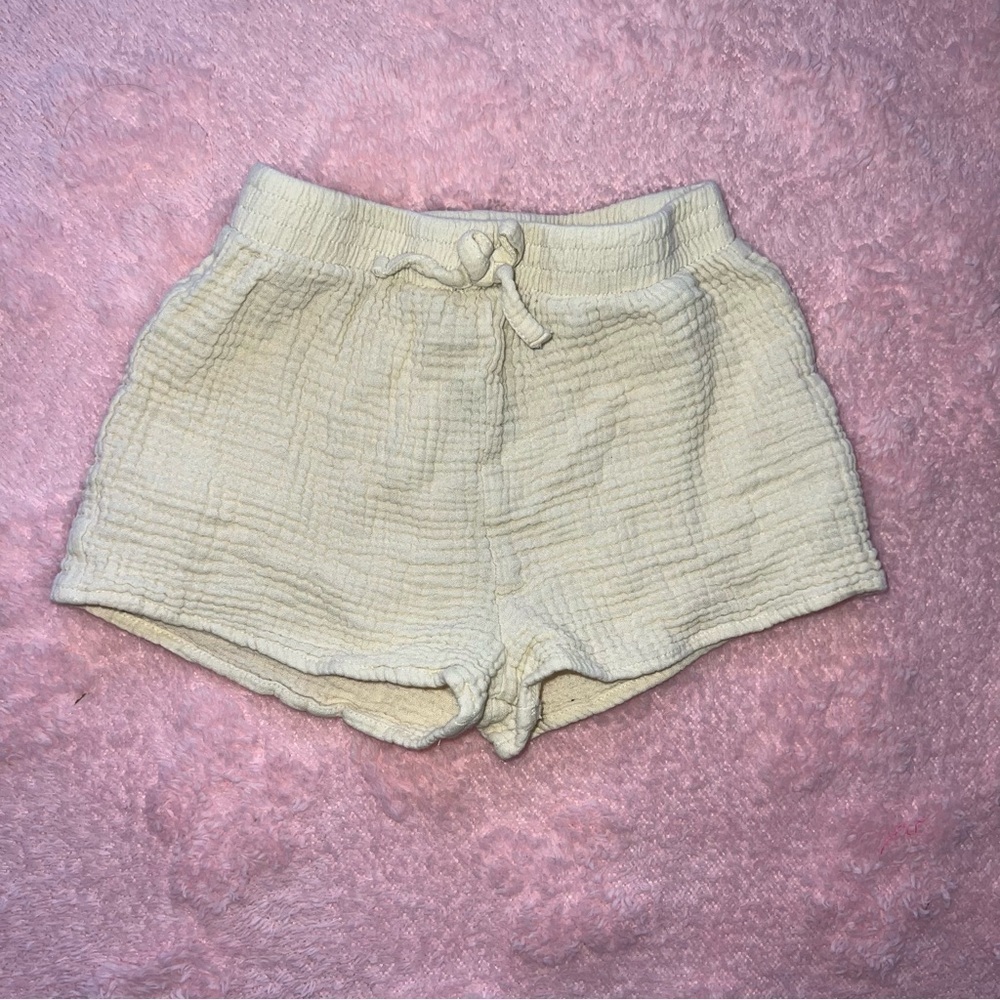 Girls Size 5T Modern Moments Yellow Gerber Pull-On Casual Summer Shorts
